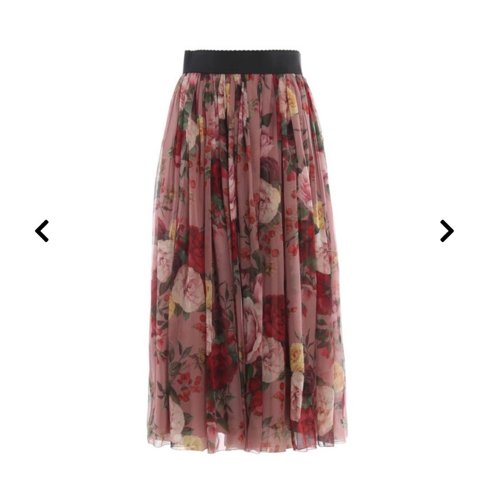 Dolce & Gabbana Multicolor Floral A-Line Skirt